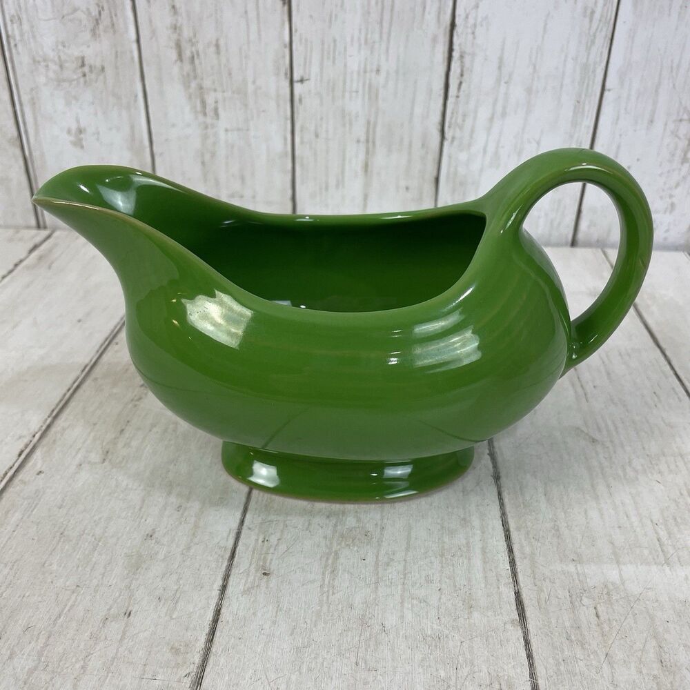 Fiesta Ware Shamrock Green Gravy Sauce Boat Made In USA